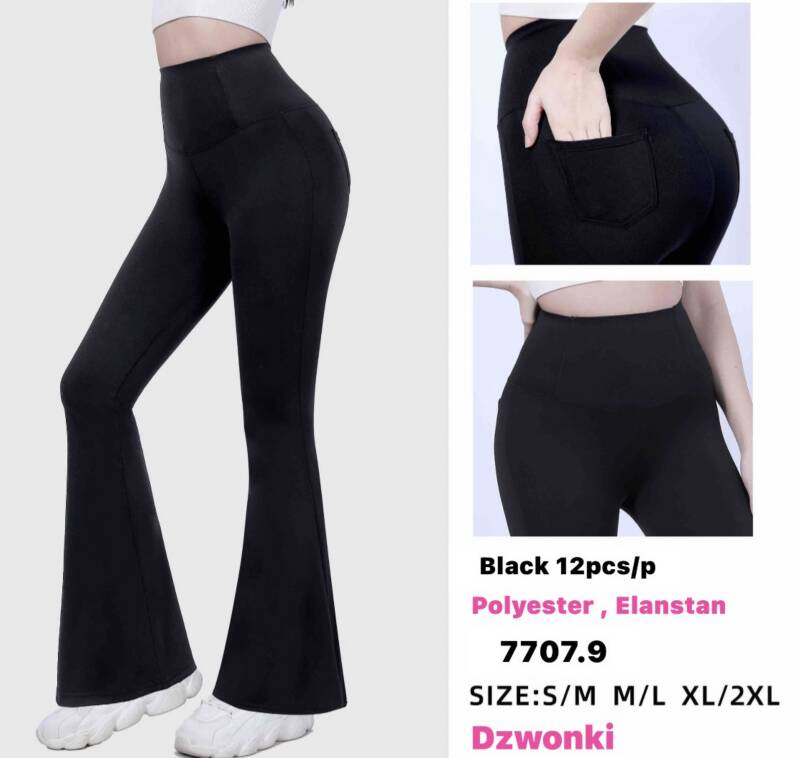 Leginsy damskie Roz S-2XL, Mix Kolor Paczka 12 szt